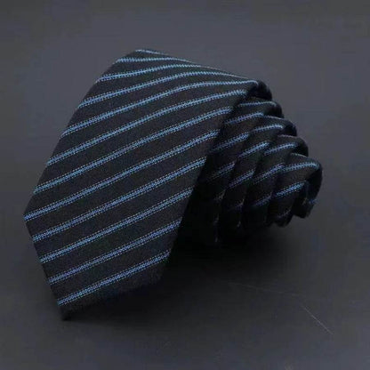 Thickened Cotton Striped Tie for Business and Formal Wear - Emprize360