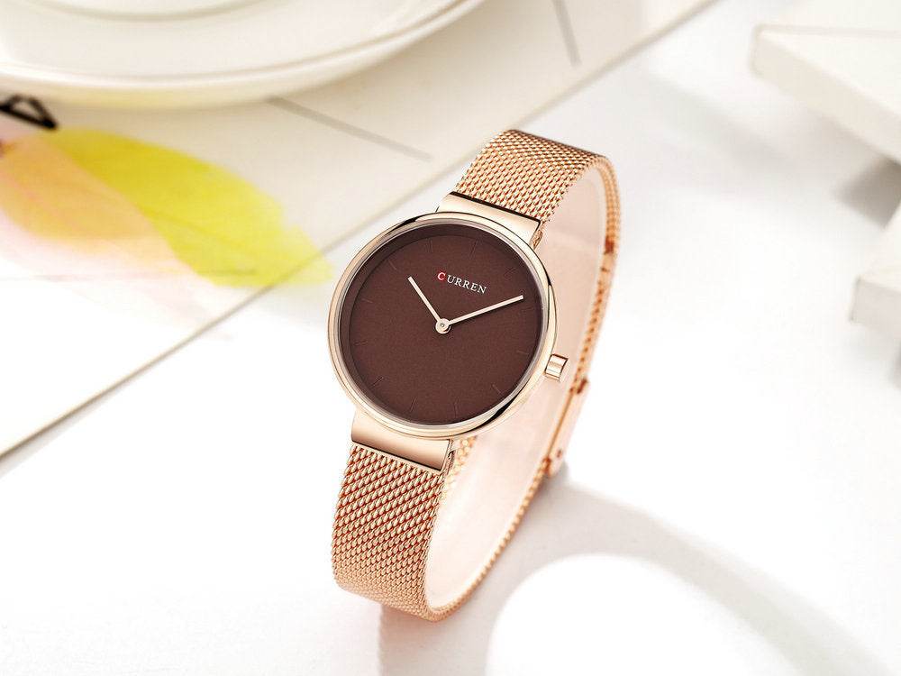 Stylish Women's Mesh Belt Quartz Watch - Casual & Business Pointer Timepiece - Emprize360