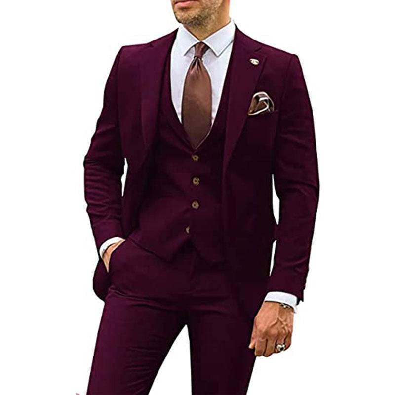Men's Fashion Casual Slim Suit Three Pieces - Emprize360